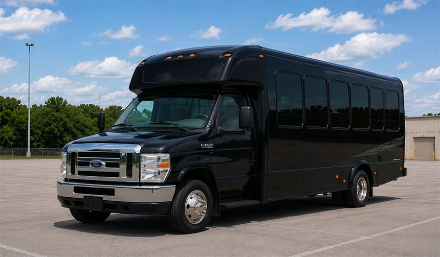 20-passenger minibus available for charter in Vacaville, CA